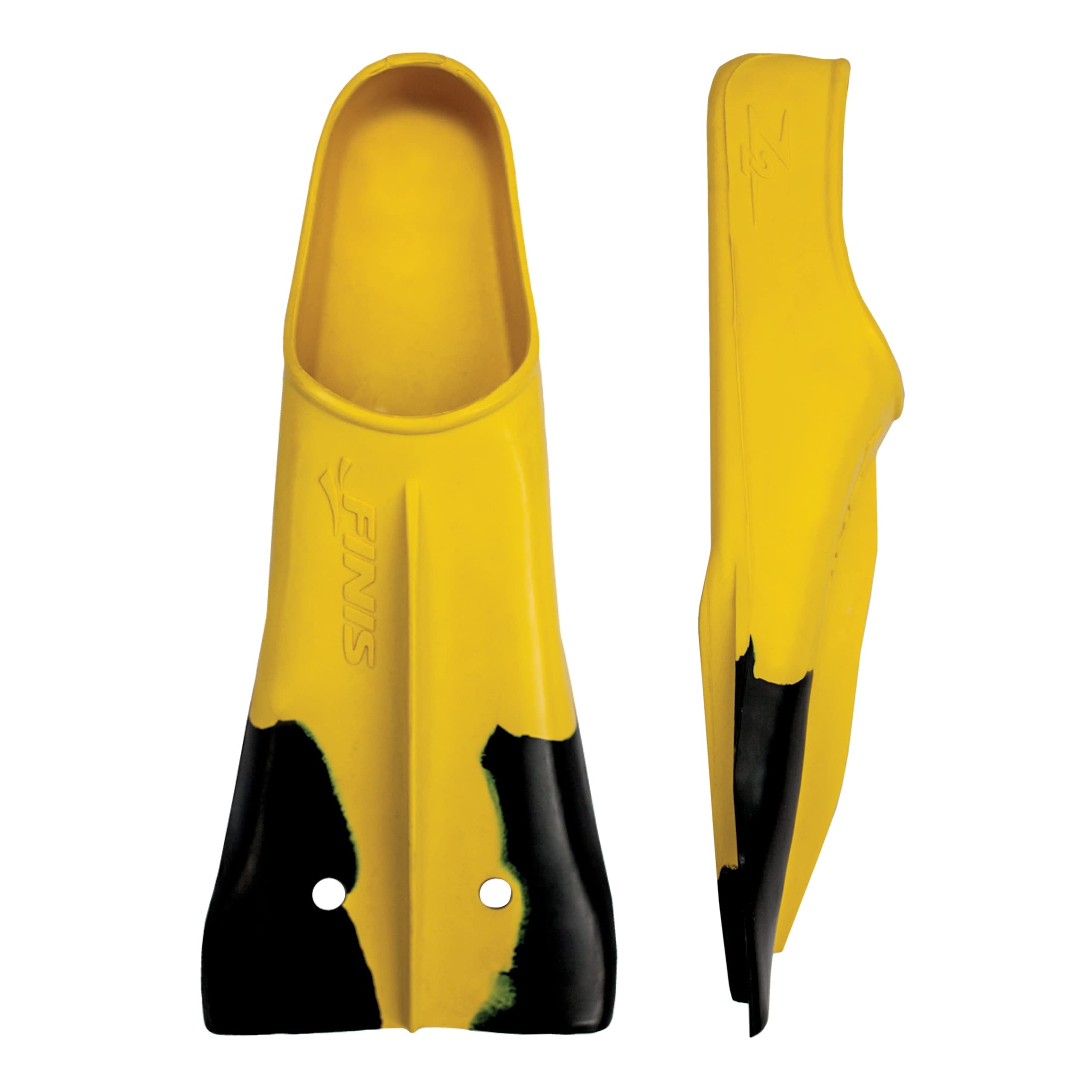 FINIS Z2 Gold Swim Fins for Strength & Speed - Natural Rubber Fit - Short Blade Training Fins for Swimmers