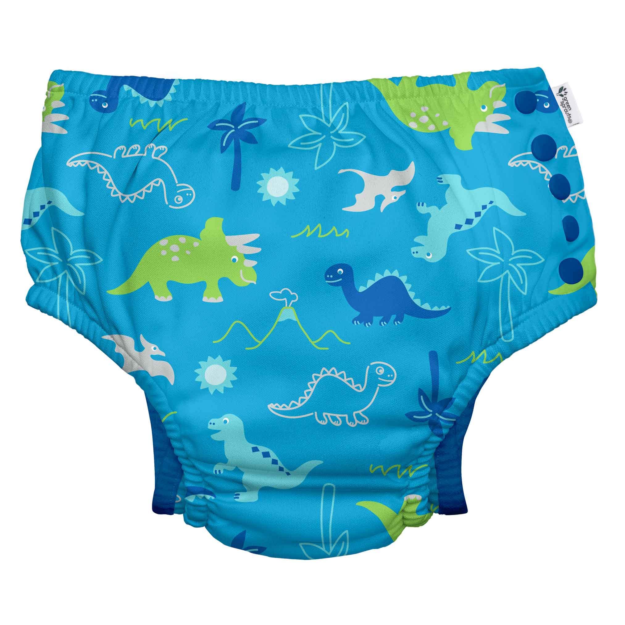 Green Sprouts Boys Swim Diapers Aqua Dinosaur 3T Comfortable Waterproof Swimming Pool Kids Bath Bestseller Specification